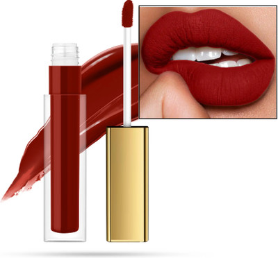 WOONGMI Longlasting Waterproof & Ultra Smooth Liquid Matte Lipsick(Marron, 6 ml)