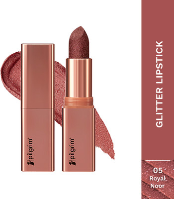 Pilgrim Glitter Lipstick Luxurious 3-D Glitter Formula With Matte Finish(Royal Noor-05, 4.2 g)