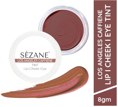 Sezane Lip Tint & Cheek Tint Balm Natural Eye Makeup, Los Angeles Caffeine(LAC03-LOS ANGELES CAFFEINE, 8 g)
