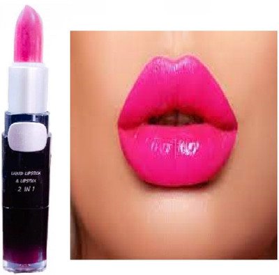 Luipui new long lasting best lipstick 2in 1 pink lovely color awesome pack of 1(pink, 6 g)