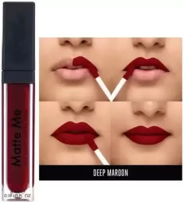 BLUSHIS WATERPROOF MATTE LIQUID LIP COLOUR(MAROON, 6 ml)