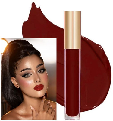 tanvi27 Waterproof & Non-Transfer Velvet Matte Finish Liquid Chill Red Lipstick(Chill Red, 4 ml)
