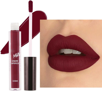 luzimaisa N_Liquid Matte Lipstick,Transferproof & Smooth Application(deep maroon, 3.5 ml)