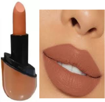 Luipui latest light brown matte finish lipstick long lasting pack of 1(brown, 6 g)