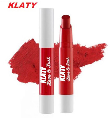 klaty Crayon Lipstick | Smooth Glide, Smudge Proof & Silky Matte Finish Sexy (Red) 75(Red, 3 g)