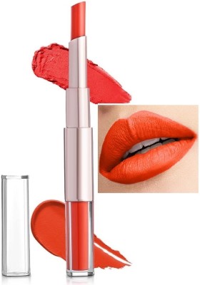 Arcanuy Matte finish liquid 2 in 1 orange lipstick water proof & long lasting(orange, 12 ml)