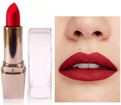 TOPQ long lasting red matte lipstick crayon pack of 1(red, 6 g)