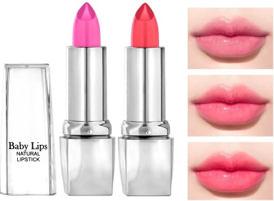 HUZURLU Waterproof Long Lasting lipstick Women Makeup Colour Changing gel Lipstick(pink, Red, 7.2 g)