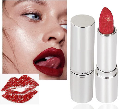 REIMICHI HIGH LOOK SHIMMERY SPARKLE FINISH LONG WEAR PIGMENTED LIPSTICK(RED, 3.6 g)