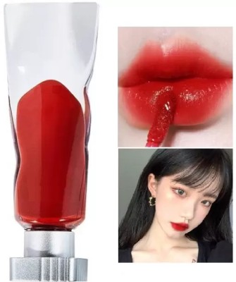 HUZURLU ice cube velvet lip Waterproof liquid lipstick(Red, 4 g)