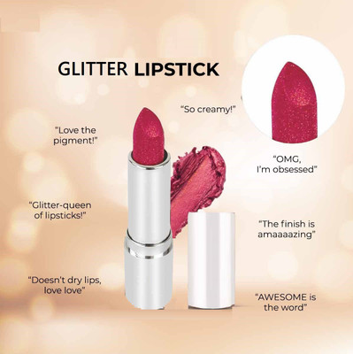 YAWI Blasting color Glitter Matte Lipstick(pinki, 3.8 g)