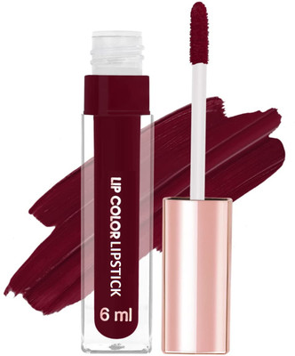 MYEONG Non Transfer Insta Waterproof Long Last Liquid Matte Mini Lipstick(Maroon Touch, 6 ml)