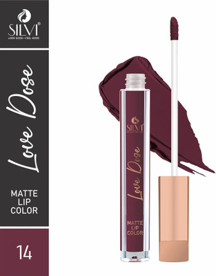SILVI Lippenstift mit(German Evolved)|Matte Finish|Waterproof|Won't Smudge Won't Budge(Go Deeper, 6 ml)