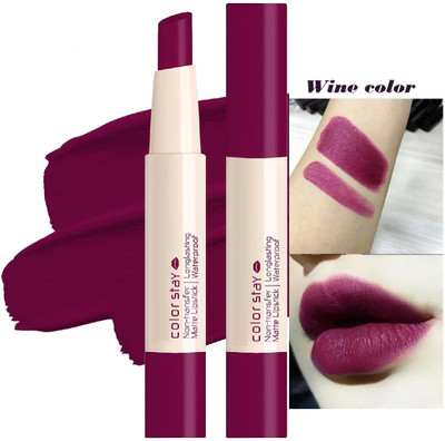DARVING Matte Non-Transfer Lipstick Waterproof Lipstick(WINE, 2.1 g)