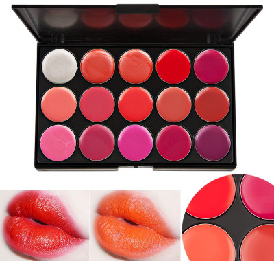 urbanfox NEW 15 color Lip Palette Lipstick Cream Professional Lip color Lipstick palette(MULTICOLOR, 30 g)