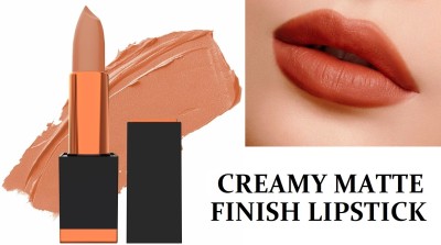 REIMICHI SMUDGE-PROOF SMOOTH CREAMY MATTE FINISH LIPSTICK FOR WOMEN & GIRLS(LIGHT BROWN, 3.5 g)