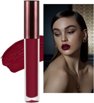 THTC Non-Drying Transfer-proof Liquid Matte Lipstick Long-Lasting(berrywine, 3.5 g)