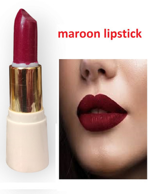 Luipui maroon matte finish lipstick long lasting lipstick pack of 1(maroon, 6 g)