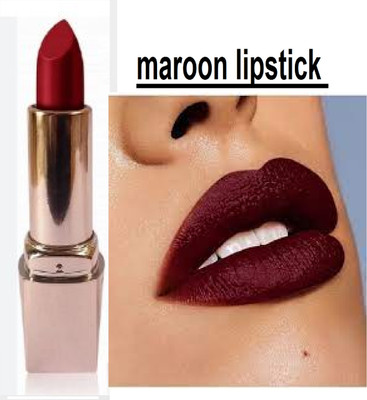 Luipui maroon matte lipstick pack of 1 awesome and amazing pack of 1(maroon, 6 g)