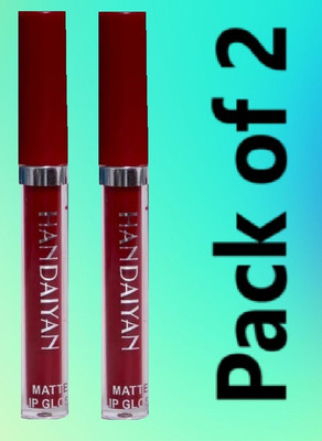 LARA KOSSLER 2-Piece Liquid Lip Color – Maroon Edition(MAROON, 10 ml)