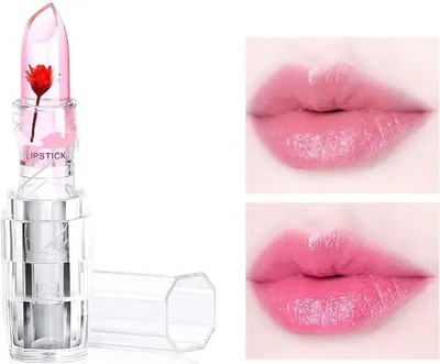 REIMICHI Temperature Changing Moisturizes Lips Red Flower Gel Lipstick(Red, 3.6 g)