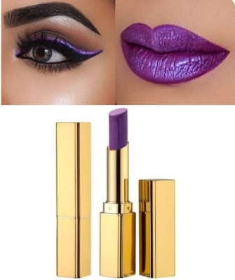 BLUEMERMAID PERFECT SHIMMERY SHINY CREAMY MATTE LIPSTICK(PURPLE, 3.6 g)