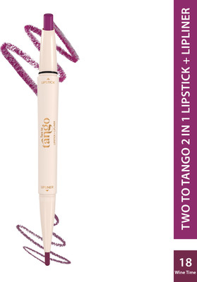 Glam21 Two To Tango Lipstick+LipLiner Duo | Smudgeproof Non-Transfer Matte Finish(Wine Time, 0.65 g)
