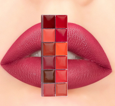 urbanfox PROFESSIONAL 12 MATTE SHADE LIP CREAM PALETTE(MULTICOLOR, 12 g)