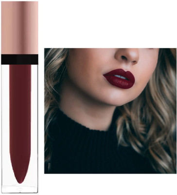 Arcanuy Dark color matte liquid dark maroon lipstick(dark maroon, 12 ml)