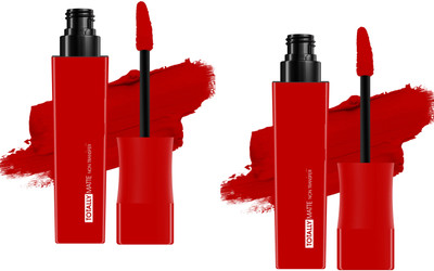 Jiwoo HD Liquid Matte Lipstick,For all day use(RED, 7.5 ml)