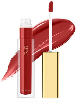 manasona Non Transfer Smudge Proof Longlasting Sensational Liquid Matte Lipstick(Maroon, 4 ml)