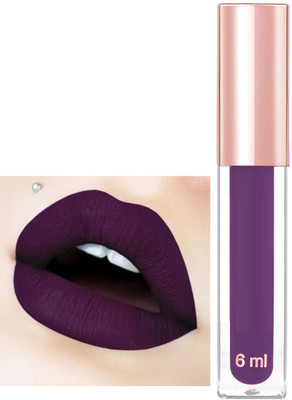 ADJD Transfer-proof Liquid Matte Lipstick Long-Lasting & Non-Drying Purple(Purple, 6 ml)
