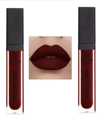 Fleeto Non Transfer Smudge Proof Longlasting Sensational Liquid Matte Lipstick ds(meroon, 2 ml)
