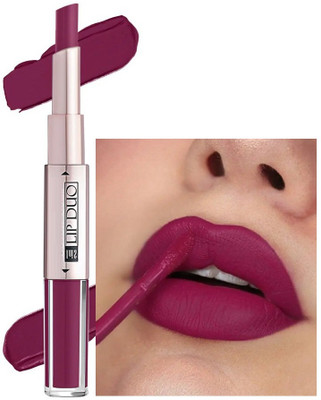 AEPRUY Lip Duo 2 In 1 Liquid Lipstick with Lipstick For Her(magenta pink, 10 ml)