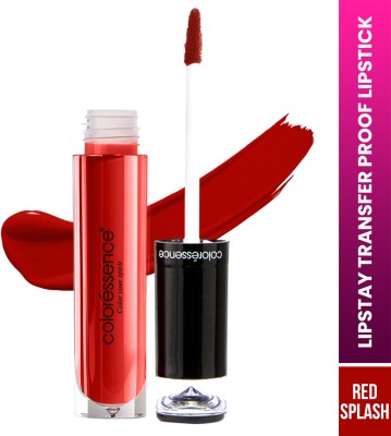 COLORESSENCE Lipstay Transfer Proof Matte Finish Highly Pigmented Deep Color Liquid Lipstick(Red Splash, 4 ml)