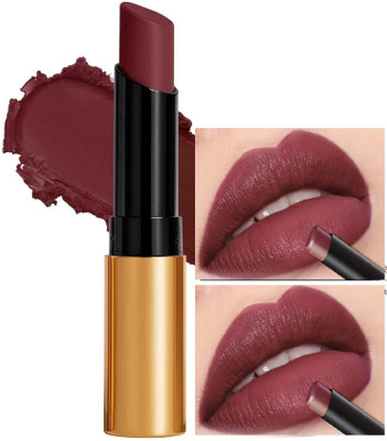YAWI Natural Stay Long Lasting Non Transfer Waterproof Matte Lipstick(Smoke Red, 3.5 g)