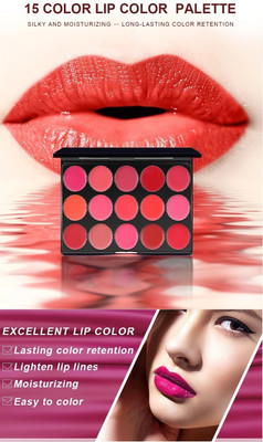 THTC Waterproof Creamy Matte Lipstick Palette(MULTI COLOR, 15 g)