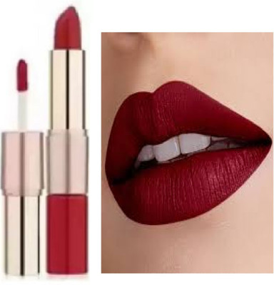 Luipui best 2 in 1 maroon matte lipstick pack of 1 waterproof(maroon, 6 g)