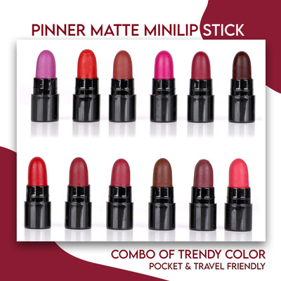 play run UNIK COLOR FULL MATTE MINI LIPSTICK(Multicolor, 12.5 g)