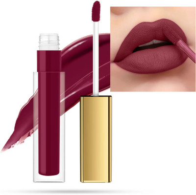 WOONGMI Waterproof Liquid Matte Lipstick Smudgeproof For Womens(Red, 6 ml)