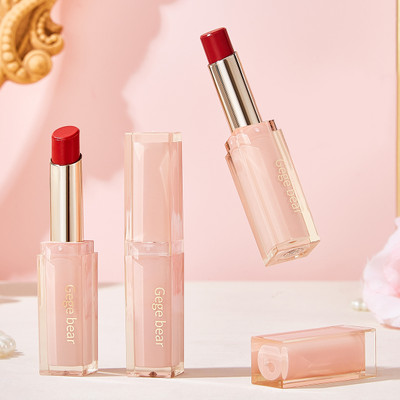 GEGE BEAR Glossy Lipstick – Rich Color, Smooth Glide & Long-Lasting Shine for All-Day Wear(3.8 g, Rose Sea)