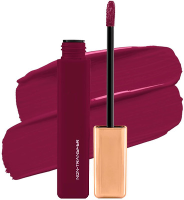 GABBU Velvet Waterproof, Non Transfer Long Lasting Matte Liquid Lipstick(wine red, 6 ml)