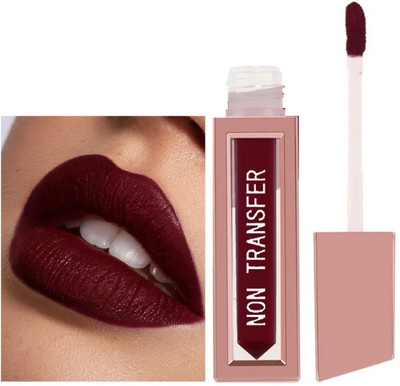 AEPRUY Kiss Proof |Creamy Matte |Get Upto 24 Hours Pretty Me Non Transfer Lipstick(DEEP MAROON, 4 ml)