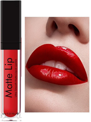 Libline Long Lasting Waterproof Weightless Liquid Matte Lipstick(RED, 6 ml)