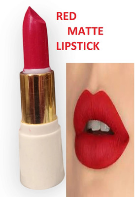 Luipui new RED MATTE FINISH LIPSTICK PACK OF 1 LONG LASTING AND WATERPROOF(RED, 6 g)