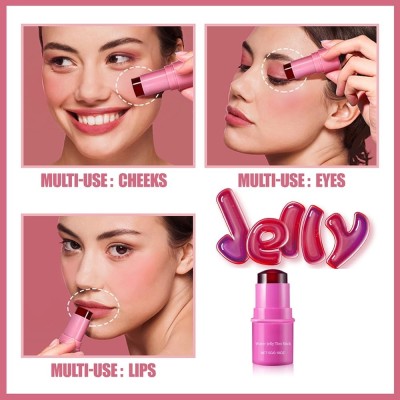 Amaryllis Makeup Cooling Water Jelly Tint Blush + Lip Stain Lip Gloss(5 g, PINK)