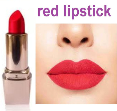 TOPQ red matte look lipstick long lasting waterproof(red, 6 g)