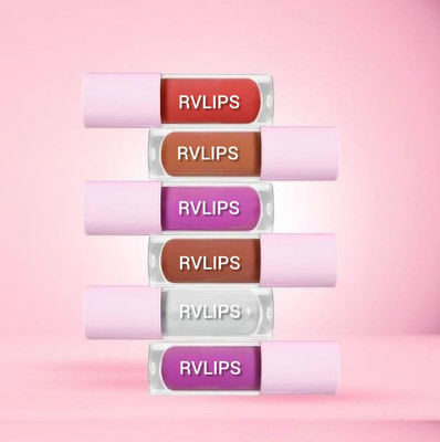 RVLIPS New-Non Transfer Professionally Longlasting Liquid Lipstick Set Of 8 pc(red, Pink, strawberry, caramel apple, ruby, tender kiss, beyond pink, winewine, 24 ml)