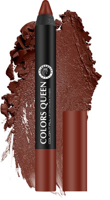 COLORS QUEEN Color It All Highly Pigmented Long Lasting Non Transfer Matte Crayon Lipstick(Nudit, 3.5 g)