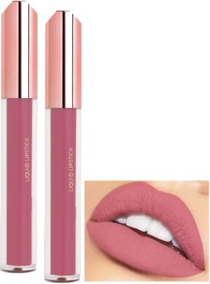 Latixmat Combo Weightless Liquid Matte Lipstick Non-Transfer Matte Light pink(Light pink, 6 ml)